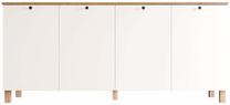 Konsoles galds Kalune Design Nord ND4-SW, ozola krās./balts krās., 41.1 cm x 180 cm x 80 cm
