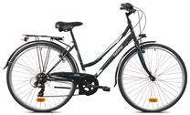 Dviratis miesto Outliner, 28 ", 18" rėmas, balta sp./juoda sp./mėtinė (mint) sp.