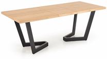 Valgomojo stalas išskleidžiamas Massive 2, ąžuolo/juoda, 160 - 250 cm x 90 cm x 77 cm