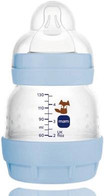 Bērnu pudelīte Mam Perfect Start, 130 ml, 0 mēn., zila krās.