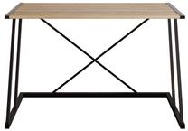 Rakstāmgalds Kalune Design Anemon 541HDL1104, 120 cm x 60 cm, 75 cm, melns krās./valriekstu krās.