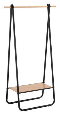 Вешалка для одежды Home4you Glade 76466, 156 см, черный цв./светло-коричневый цв.