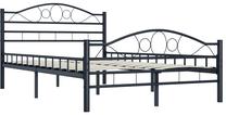 Lova dvigulė VLX Steel 285287, 120 x 200 cm, juoda sp., be čiužinio, su grotelėmis
