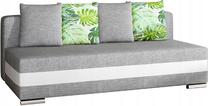 Sofa-lova Calia Sawana 21, Soft 17, balta sp./pilka sp., 91 x 195 cm x 83 cm