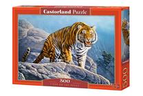 Dėlionė Castorland Tiger On The Rocks 53346, 33 cm x 47 cm, 500 vnt., įvairių spalvų