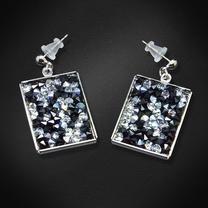 Auskari Diamond Sky, zila krās./sudraba krās./melna krās.