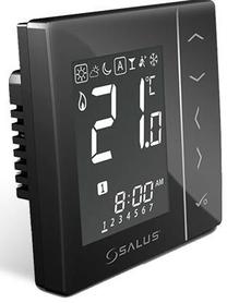 Termostats Salus Controls VS10BRF, stiprināms pie sienas, melna krās., 5 - 35 °C