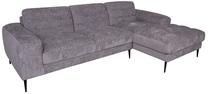 Kampinė sofa Home4you Kristy 21778, pilka sp., dešininė, 267 x 160 cm x 80 cm