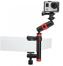 Kameros tvirtinimas JOBY Action Clamp & Locking Arm, juoda sp./raudona sp.