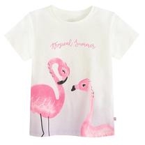 T krekls ar īsām piedurknēm vasara, meitenēm Cool Club Voyage CCG2812639, balta krās./rozā krās., 98 cm