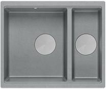 Кухонная мойка Quadron Logan 150, гранит, 56 см x 46 см x 22 см, нержавеющей стали цв./серебристый цв.