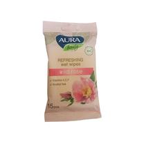 Mitrās salvetes rokām Aura Beauty, 15 gab.