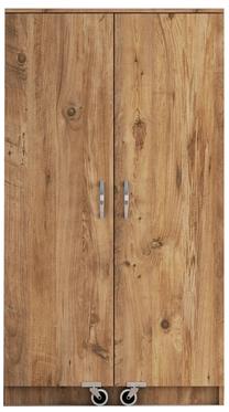 Virtuvinė spinta Kalune Design ERC0102, ruda sp., 90 cm x 38 cm x 162 cm