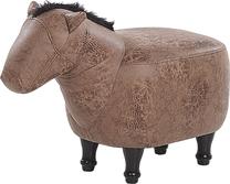 Pufas Beliani Horse, ruda sp., 64 cm x 33 cm x 50 cm