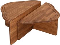 Kavos staliukas Kalune Design Altopiano, riešuto sp./ruda sp., 90 cm x 45 cm x 40 cm