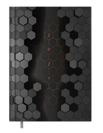 Рабочий календарь Timer Week Hexagon, A5, черный цв./серый цв., 21.5 см x 15.5 см
