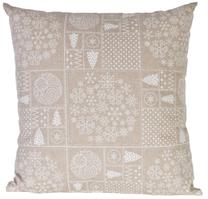 Dekoratyvinė pagalvėlė Home4you XMAS Story, šviesiai ruda, 45 cm x 45 cm