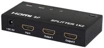 Adapteris Savio CL-42 Video Splitter HDMI 1x2 HDMI HDMI, HDMI 19 pin female x 2, melna krās.