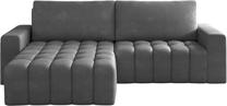 Kampinė sofa Bonett Paros 05, pilka sp., kairinė, 175 x 250 cm x 92 cm