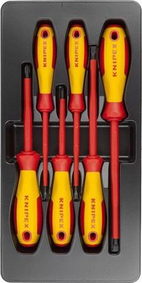 Набор отверток Knipex 00 20 12 V01, перекрестный/плоский, изолированный, 20.2 см, 6 шт.