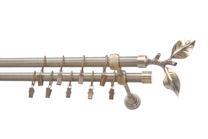 Karnizo komplektas Karpol Eliza Twig, 400 cm, Ø 16 mm, antikinio aukso sp.