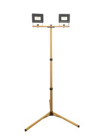 Celtniecības prožektors ar statīvu, brīvi stāvošs Okko E023EE E023, 40 W, 3200 lm, 4000 °K, IP65, dzeltena krās.