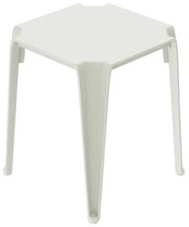 Lauko stalas Ferne Lottie, balta sp., 39.6 cm x 39.6 cm x 46.5 cm