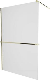Dušo sienelė Mexen Kioto+ Walk-In, 90 cm x 200 cm, aukso sp./grūdintas