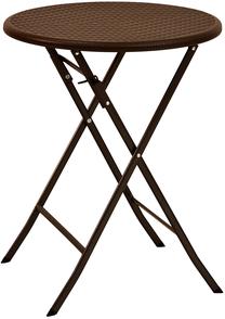 Balkono staliukas ModernHome, ruda sp., 60 cm x 60 cm x 74 cm