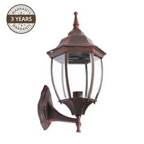Õue seinavalgusti Domoletti EL-560UP, 100W, E27, IP44, must v./punane v., 21 cm x 51 cm