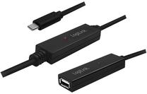 Adapteris Logilink USB-C M To USB AF USB Type-C, USB 2.0 A female, 15 m, melna krās.