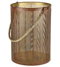 Žibintas Indian Gold, 25 cm x 25 cm x 35 cm, ruda sp.