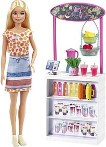 Кукла - фигурка Mattel Barbie Smoothie Bar Playset GRN75, 30.4 см, многоцветный