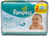 Drėgnos servetėlės kūdikiams Pampers, 128 vnt.