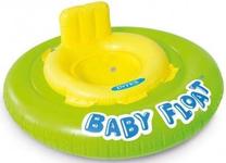 Надувное колесо Intex Baby Float 56588, желтый цв./зеленый цв., 76 см