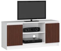 TV galds Akord RTV, balts krās./valriekstu krās., 40 cm x 120 cm x 55 cm