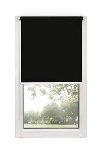 Ritininė užuolaida Mini SV-12 SV-12, juoda sp./sidabro sp. išorė, 110 cm x 150 cm