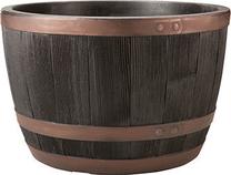 Puķu pods Keter Blenheim Half Barrel, plastmasa, 61 cm x 61 cm, Ø 61 cm, brūna krās.
