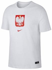 T-krekls, vīriešiem Nike Poland Tee Evergreen Crest, balta krās., m