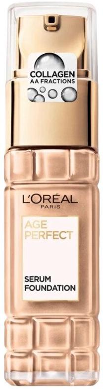 Skystas makiažo pagrindas L’Oréal Paris Age Perfect Serum, 180 golden beige, 30 ml
