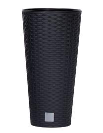 Gėlių vazonas Prosperplast DRTUS300, plastikinis, Ø 30 cm, pilka sp.