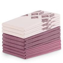Virtuvinių rankšluosčių rinkinys Restilo Letty Mix Stamp, rožinė sp./šviesiai rožinė sp., 70 cm x 50 cm, 9 vnt.
