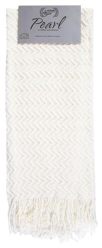 Pledas Home4you Pearl, balta sp., 130 cm x 160 cm
