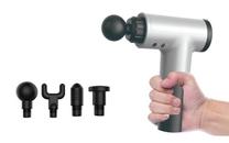 Masažinis pistoletas Massage Gun, sidabro sp./juoda sp.