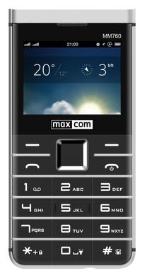 Кнопочный телефон Maxcom MM760, 16 MB, черный цв.