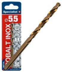 Metalo grąžtas Specialist+ Cobalt, metalas/plienui/nerūdijantysis plienas, sraigtinis, tiesus, 5.5 mm x 9.3 cm