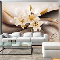 Fototapete Artgeist Golden Lily 4XLFT100SAM, 280 cm x 392 cm