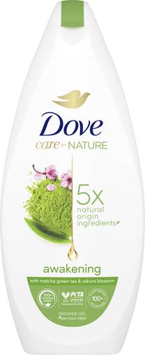 Kūno prausimosi želė Dove Care By Nature Awakening, 225 ml