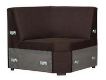 Modulinė sofa Bodzio Alka/Karmona, ruda sp., 90 x 90 cm x 86 cm