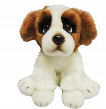 Pliušinis žaislas šuo Smily Play Saint Bernard, ruda sp./balta sp., 30 cm